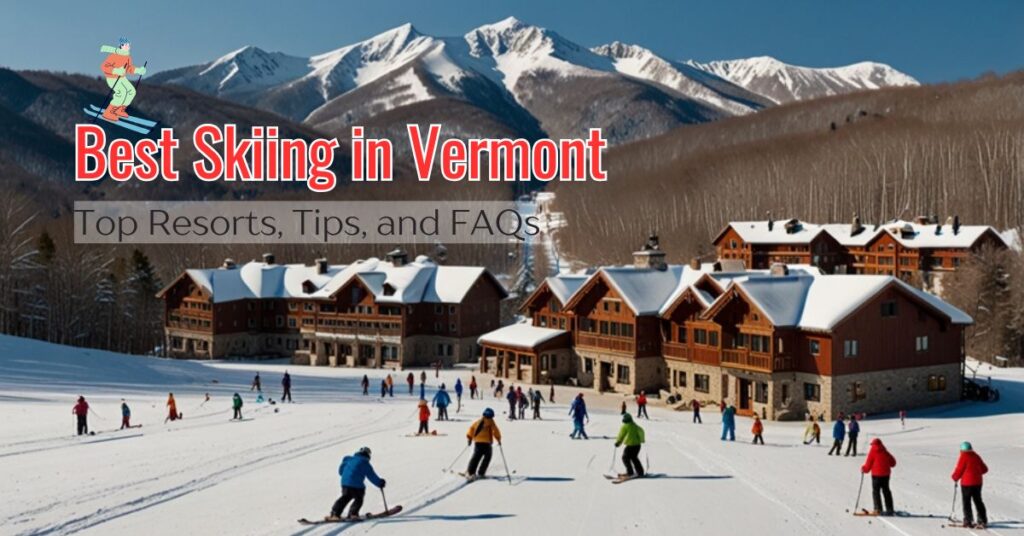 Best Skiing in Vermont: Snow-covered slopes at a top Vermont ski resort