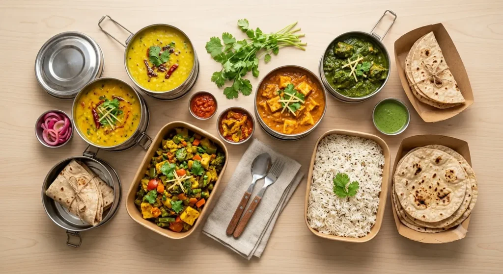 Cheap tiffin service in Jersey City – healthy North Indian and Gujarati homemade meal boxes